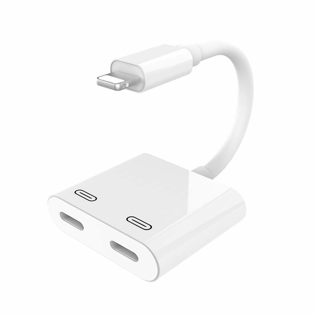 Adaptador De Iphone 7 8 Plus X Xr Para Audifonos Y carga