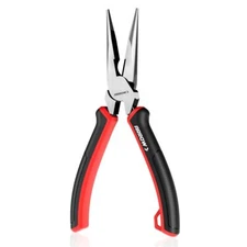 ARROW 8-inch Needle Nose Plier Wire Cutter High Leverage Long Nose Cutting Plier