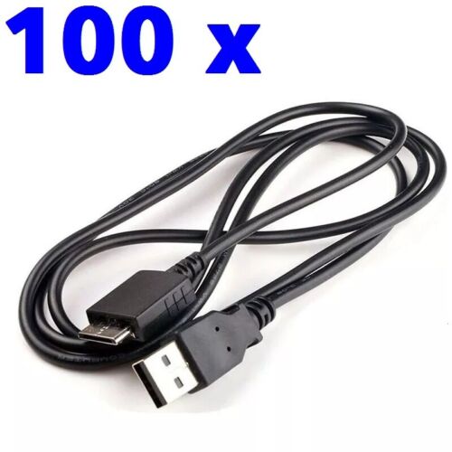 Lot 100 x USB Data Sync Charger Charging Cable Cords For Sony MP3 MP4 Walkman - Picture 1 of 10