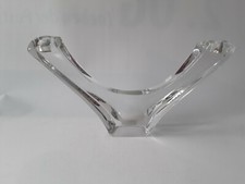 DAUM NANCY großer imposanter Kerzenleuchter Kristall Glas signiert 60er ~ 2.5 kg