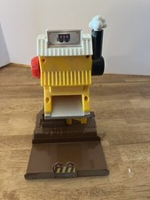 Fisher-Price GeoTrax Train Track Town Railway Pipe Works Station Building Yellow