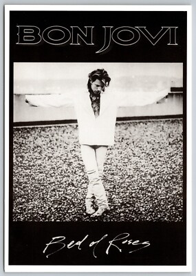 Bon Jovi Image from Bed of Roses (6 X 4 in) Postcard