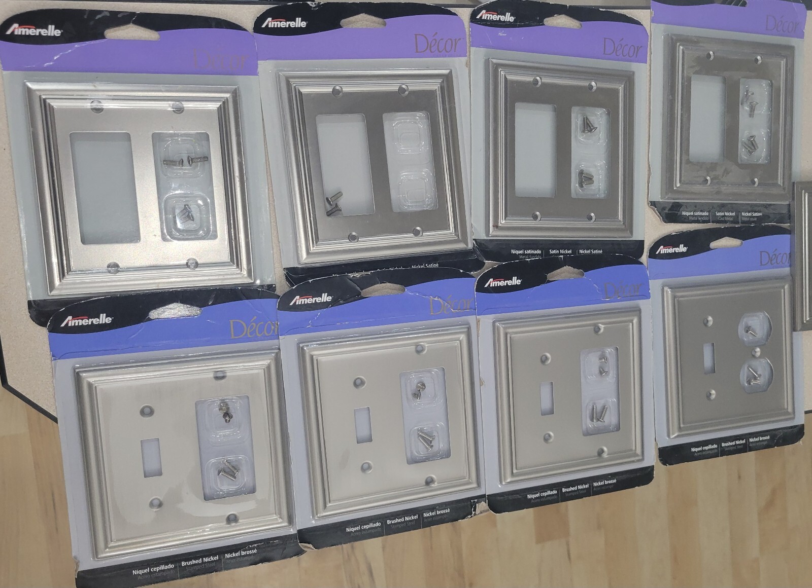 Brushed Nickel Light Switch Covers