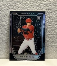 2019 panini obsidian Nick Senzel Silver Prizm RC #2 Cincinnati