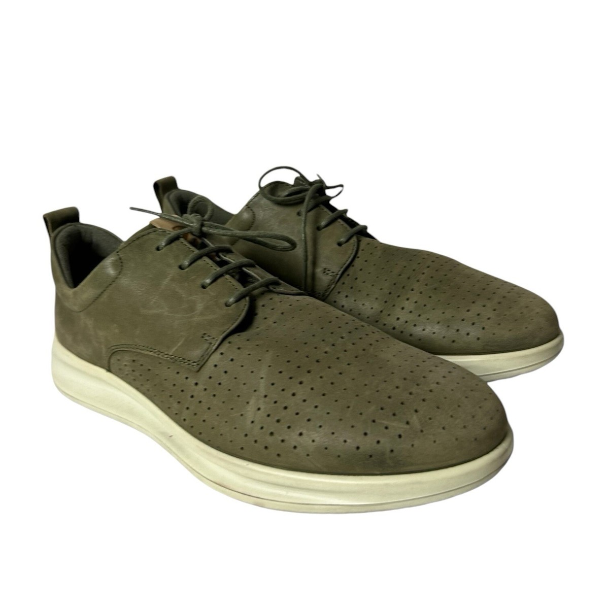 Ecco Mens Ecco Aquet Tie Oxford Green Leather Size 10