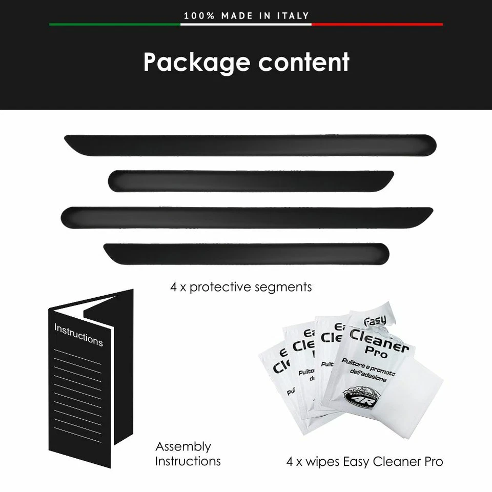 Molduras Laterales De Parachoques Para Audi A1 2011 Con Adhesivo Doble Cara 3M - Imagen 2 de 4