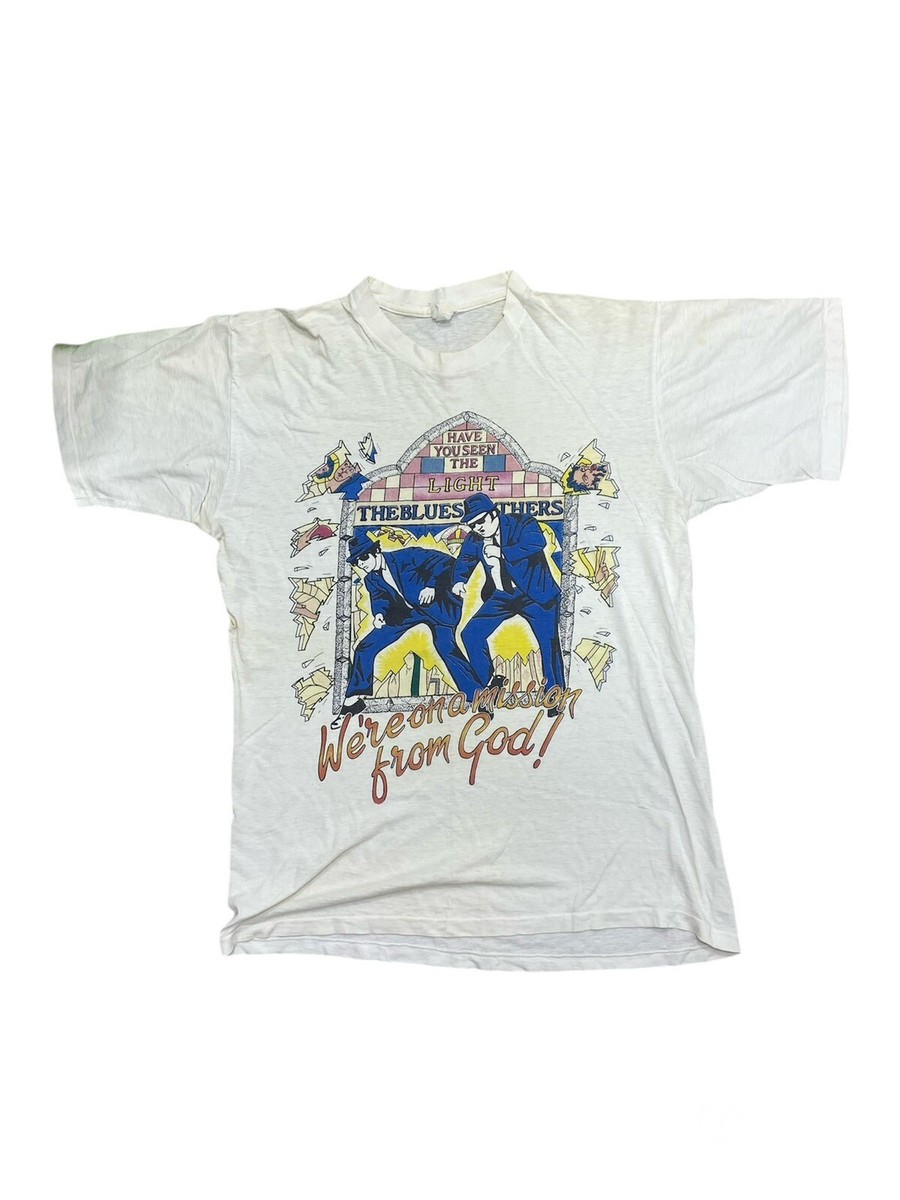 Vintage rare t-shirt the blues brothers we're on a mission from god 90s