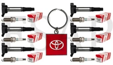 6 Ignition Coil + 6 Genuine Denso Toyota Spark Plug 2007-2016 Toyota Sienna 3.5L
