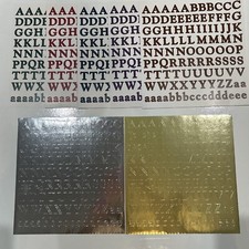 Creative Memories ABC /123 Letter Alphabet Stickers Lot 7 Sheets Colors Classic
