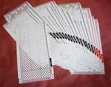 Pre-punched card set All 24-stitch Knitting Machine Brother/SReed/Singer/Toyota