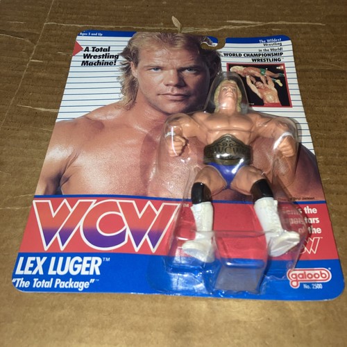 1990 The Total Package Lex Luger WCW Action Figure...