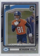 2024 Panini Donruss Rated Rookie Optic Preview Holo Prizm Devaughn Vele #395 3hd