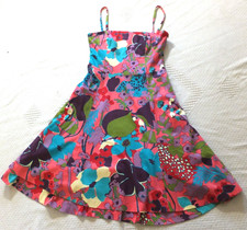 COAST Strappy Multicoloured Sundress - Stretch Cotton - UK 10/12