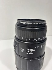 Sigma 70-300mm f4-5.6 DL Macro Lens For Canon EF Mount Tiffen 58mm UV Filter