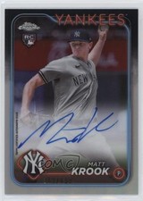 2024 Topps Chrome Rookie Auto Refractor 379/499 Matt Krook #RA-MK Auto 1f7m