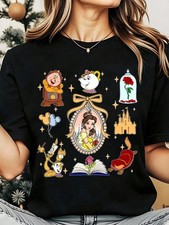 Disney T-Shirt Beauty And The Beast Men Women Unisex