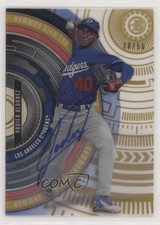 2017 Bowman High Tek Gold Rainbow Auto 30/50 Yadier Alvarez #BHT-YA Auto 7uo
