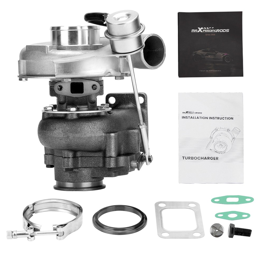 T3 T04E upgraded Turbo Universal T3 V-band Oil Turbocharger with actuator