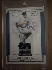 2019 National Treasures Mike Soroka 1/1 Majestic Patch One Of One