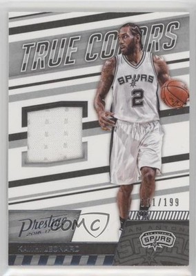 2016-17 Panini Prestige True Colors Materials 131/199 Kawhi Leonard #26 4r7