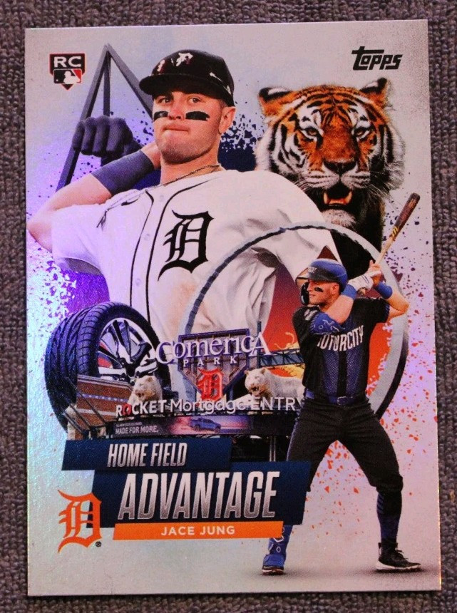 2025 Topps Series 1 Jace Jung Home Field Advantage SP Insert Tigers