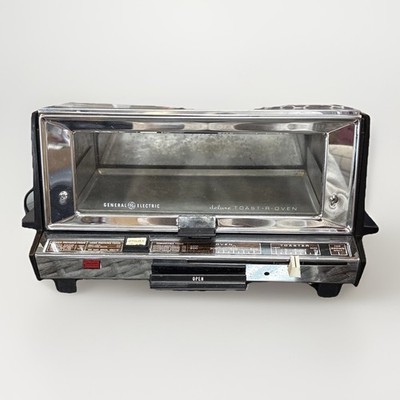 Vintage 1960s General Electric A12T93B Deluxe Toast-R-Oven Chrome