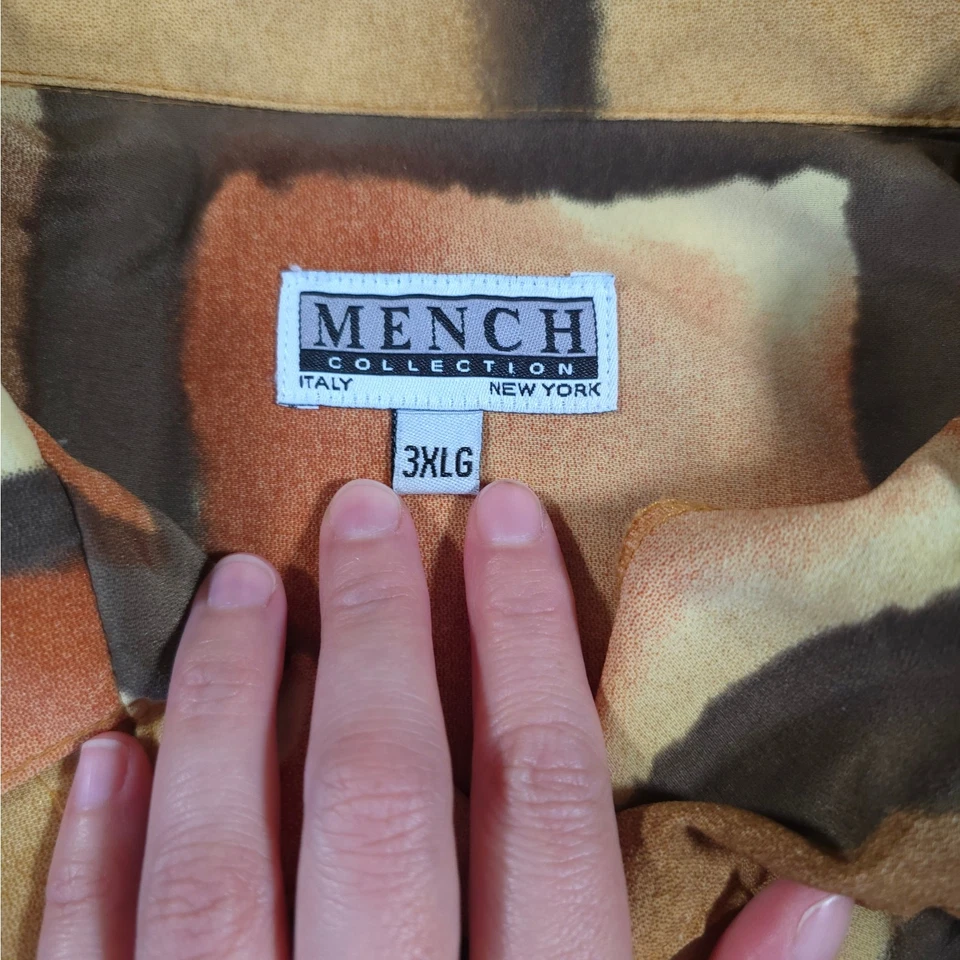 Camisa abotonada platino hombre manga corta hombre talla 3XL geométrica Foto 3 de 4