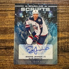 2024-25 Upper Deck Black Diamond Boone Jenner Sparkling Scripts Auto #SS-BJ COL