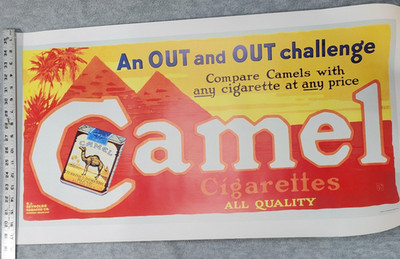 Camel Tobacco Poster 1994 Out & Out Challenge Promotional Original Shipping Tube