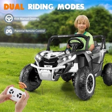24V Ride on UTV for Kids 2WD/4WD Switchable 2 Seater Electric Vehicle Car Gift