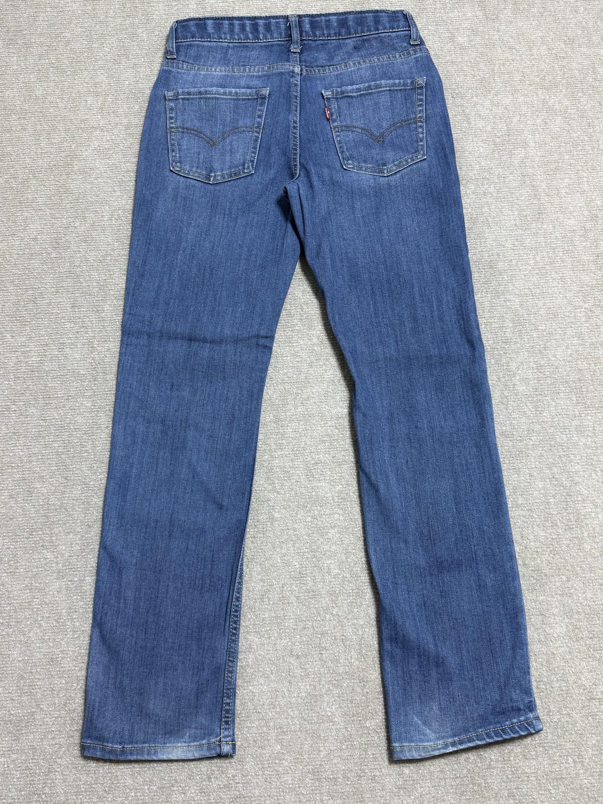 Levis 511 Jeans Boys 14 Regular Blue Slim Fit Distressed Knee Denim Pants 27x29 thumbnail 8