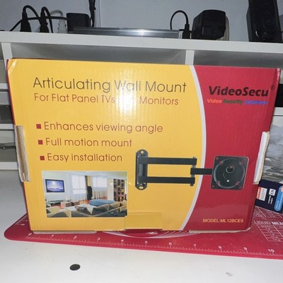 VideoSecu Full Motion Articulating Wall Mount 12in 30lb VESA 75/100 Black