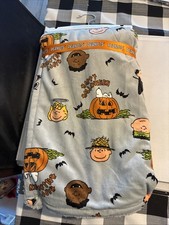 Charlie Brown Halloween Blanket New