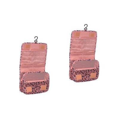 2 Count Reise Makeup Tasche Toilettenartikelspeicherbeutel Reisespeichergehäuse