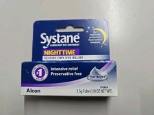 Systane Nighttime Severe Dry Eye Relief Ointment, 3.5g Tube, Exp. 12/2027