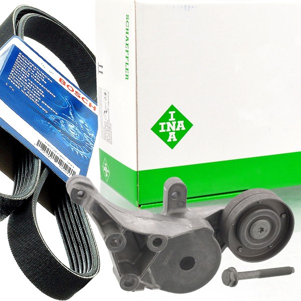 Bosch 6PK906 Keilrippenriemen + Rolle FüR Seat Inca Leon 1.9 SDI VW Audi Skoda-image
