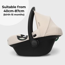 My Babiie MBCS02LT i-Size Infant Carrier Car Seat (40-87cm) - Ivory - Grade A