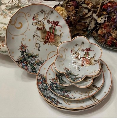 ( 6 PCs ) 3/ 11  & 4/ 8.25  WILLIAMS SONOMA Twas the Night Before Christmas 