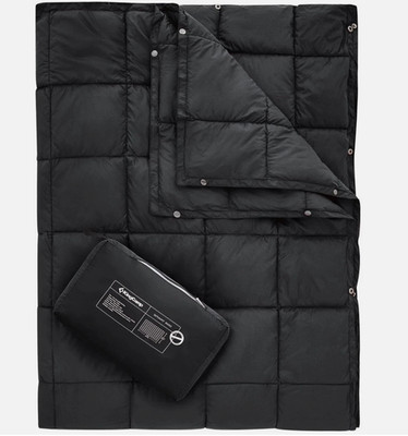 KingCamp Smart 600 Packable Down Alternative 3-1 Blanket Pillow Sleep Bag Black
