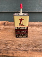 Vintage Archer Penetrating Oil Can Squeeze Spout 4 oz Handy Oiler Can Full