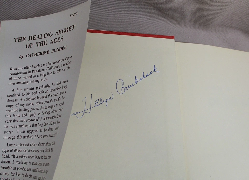 Catherine Ponder: The Healing Secret of the Ages HCDJ 1st Ed. 2nd Printing 1969 - Image 2 of 4