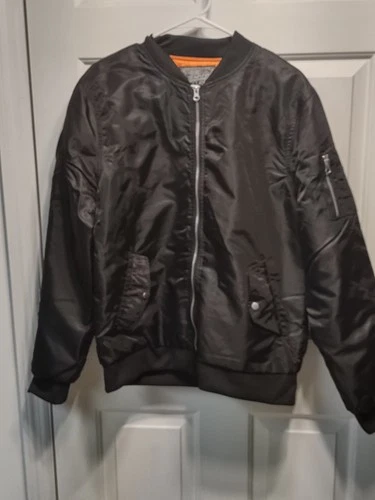 NWT - Brooklyn Clothing MFG - Men's Black Bomber Jacket - Large  - product listing photo