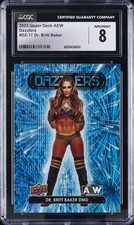 2023 UD AEW DAZZLERS #DZ-17 DR. BRITT BAKER CGC 8