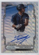 2019 Bowman Sterling Prospect Wave Refractor 5/125 Tirso Ornelas Auto 13iq
