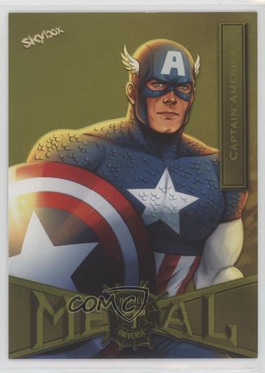 2022 Marvel Metal Universe Spider-Man Yellow Light FX Captain America #16 0e3