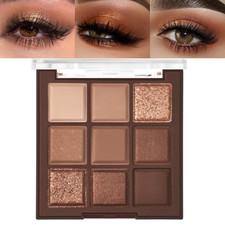Neutral Brown Eye Shadow Palette- Rose Gold Dark Brown Eyeshadow Palette Colorfu
