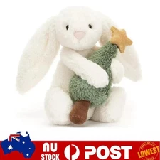 Jellycat Bashful Bunny with Christmas Tree 20cm Rabbit Doll Soft Plush Toy Gifts
