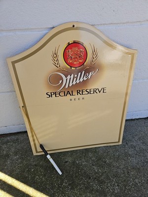 Miller Special Reserve Note Eraser Board Beer Sign w/ Dry Marker Vintage 1981