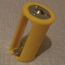 1.5v parallel batterie konverter adapter fall lr20 3 AA zu D typ gelb ABS Print.