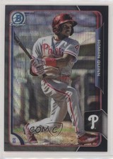 2015 Bowman Chrome Prospects Asia Exclusive Black Wave Refractor Roman Quinn 2x6